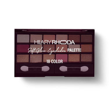 Hilary Rhoda Soft Glam Eyeshadow Palette | Highly Pigmented & Long Lasting Eyeshadow Palette | Matte & Shimmer Finish | 18 Shades (Multicolor - Shade 1)